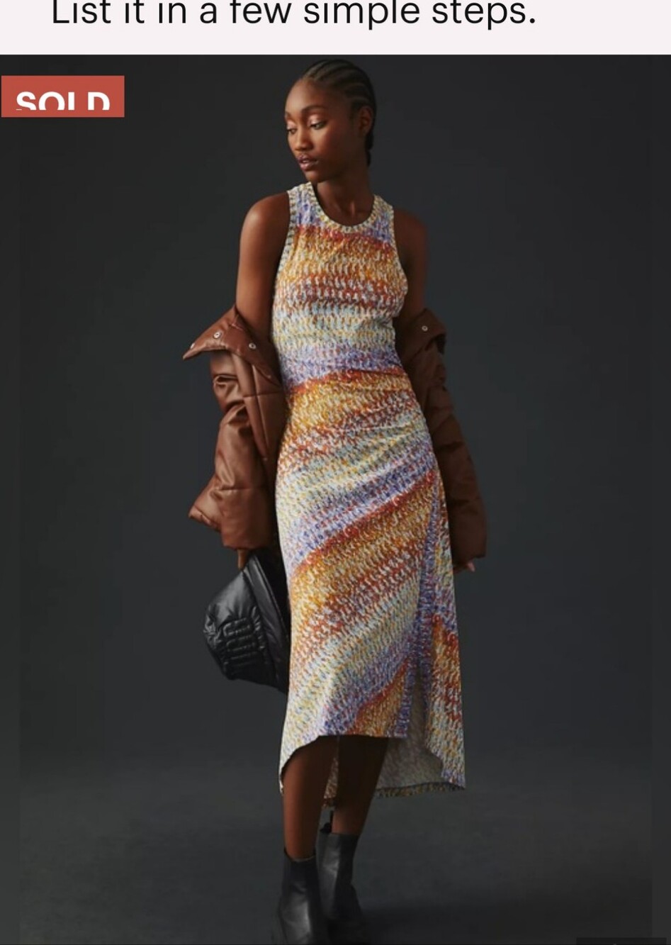 Copy -AVAILABLE. NOT SOLD DAILY PRACTICE Anthropologie Treasure Tank Midi Dress